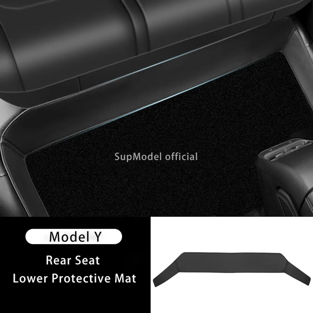 For Tesla Rear Seat Lower Protective Mat Applicable to Model Y Juniper 2025 Model 3 Highland Electric Vehicle Protective Pad