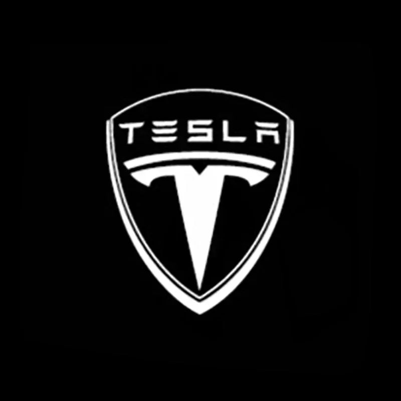 2/4PCS Tesla Model Y/3/S/X Door LED Welcome Lights, OEM Waterproof Projector Puddle Lights, Ultra-Bright Plug & Play