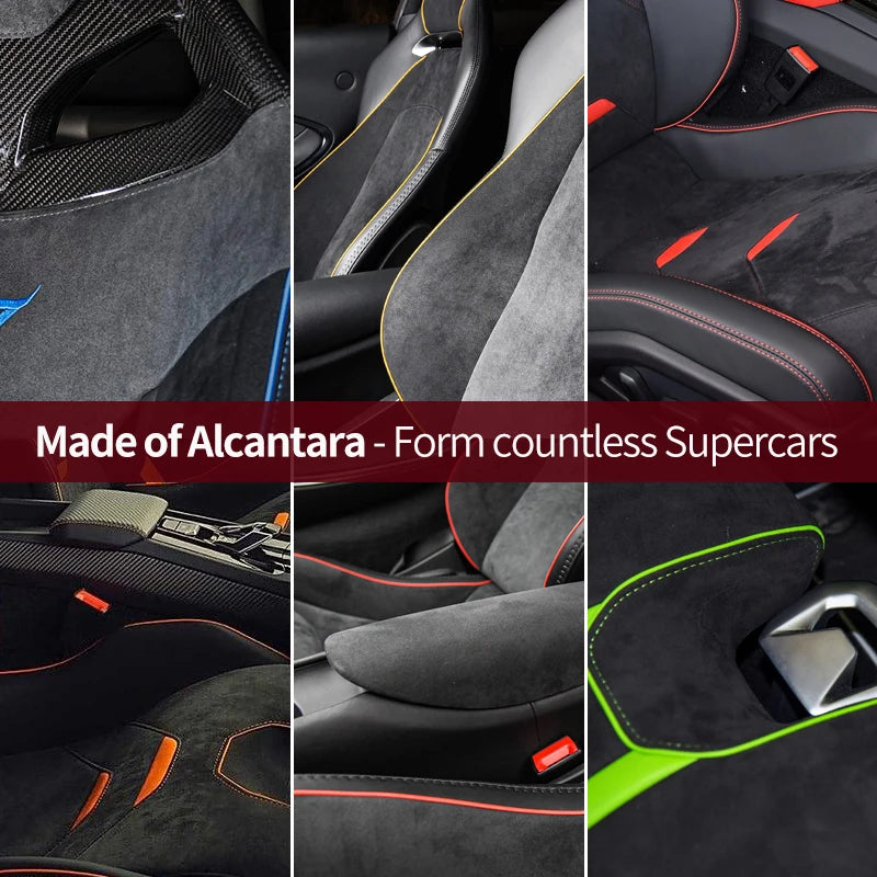 For Tesla Model 3 Model Y 2024-up Made of Alcantara Door Switch Patch Trim Sticker Cover Protection Decoration Car Accessories