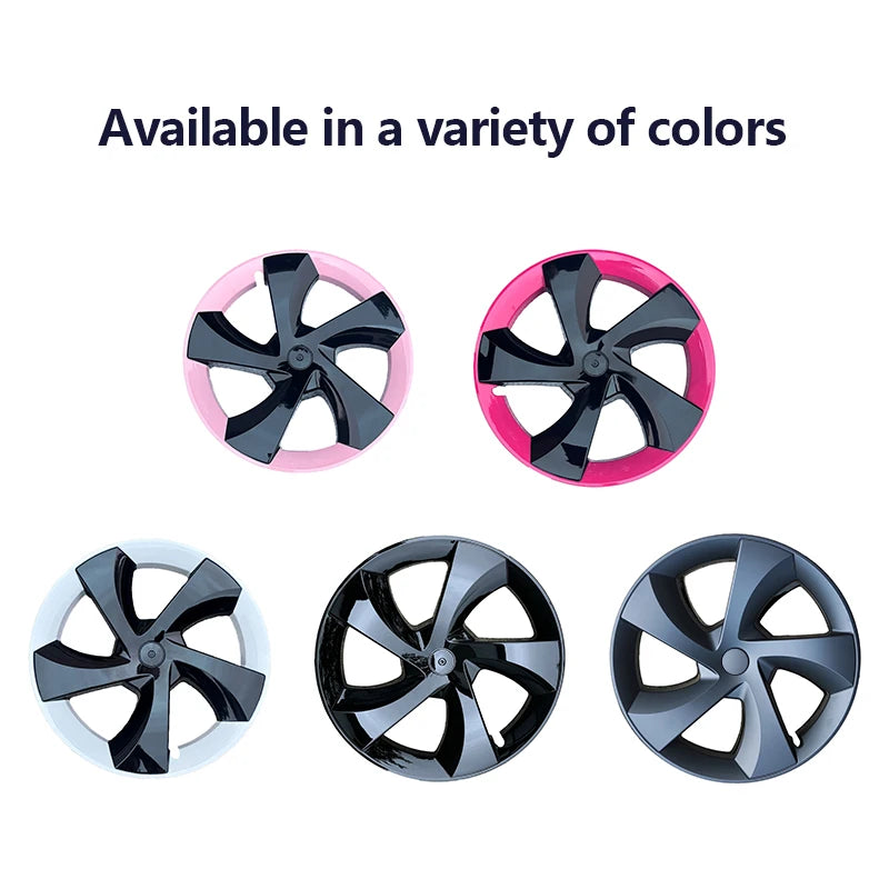For Tesla Model Y Juniper 2025 HubCap 19 Inch Wheel Caps Auto Performance Replacement Hub Cap Full Rim Cover Accessories（4PCS）