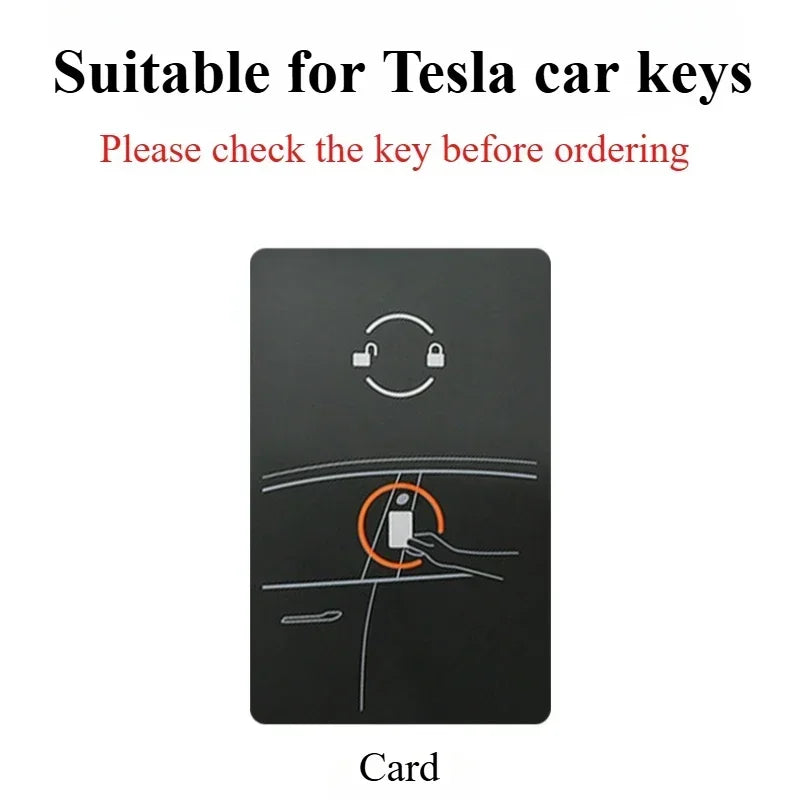 Car Card Key Holder Protector Case Cover Applicable To Tesla Model3/ModelY/ModelX Wood Grain Keychain Full Cover Accessories