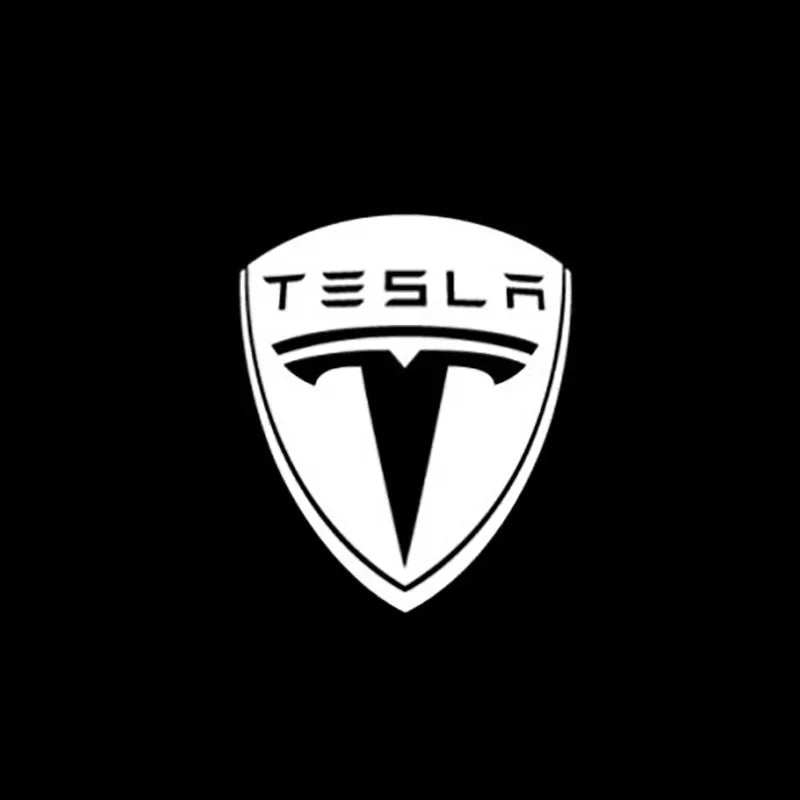 2/4PCS Tesla Model Y/3/S/X Door LED Welcome Lights, OEM Waterproof Projector Puddle Lights, Ultra-Bright Plug & Play