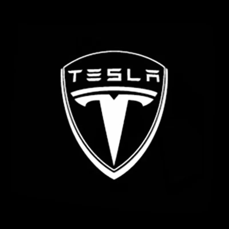 2/4PCS Tesla Model Y/3/S/X Door LED Welcome Lights, OEM Waterproof Projector Puddle Lights, Ultra-Bright Plug & Play