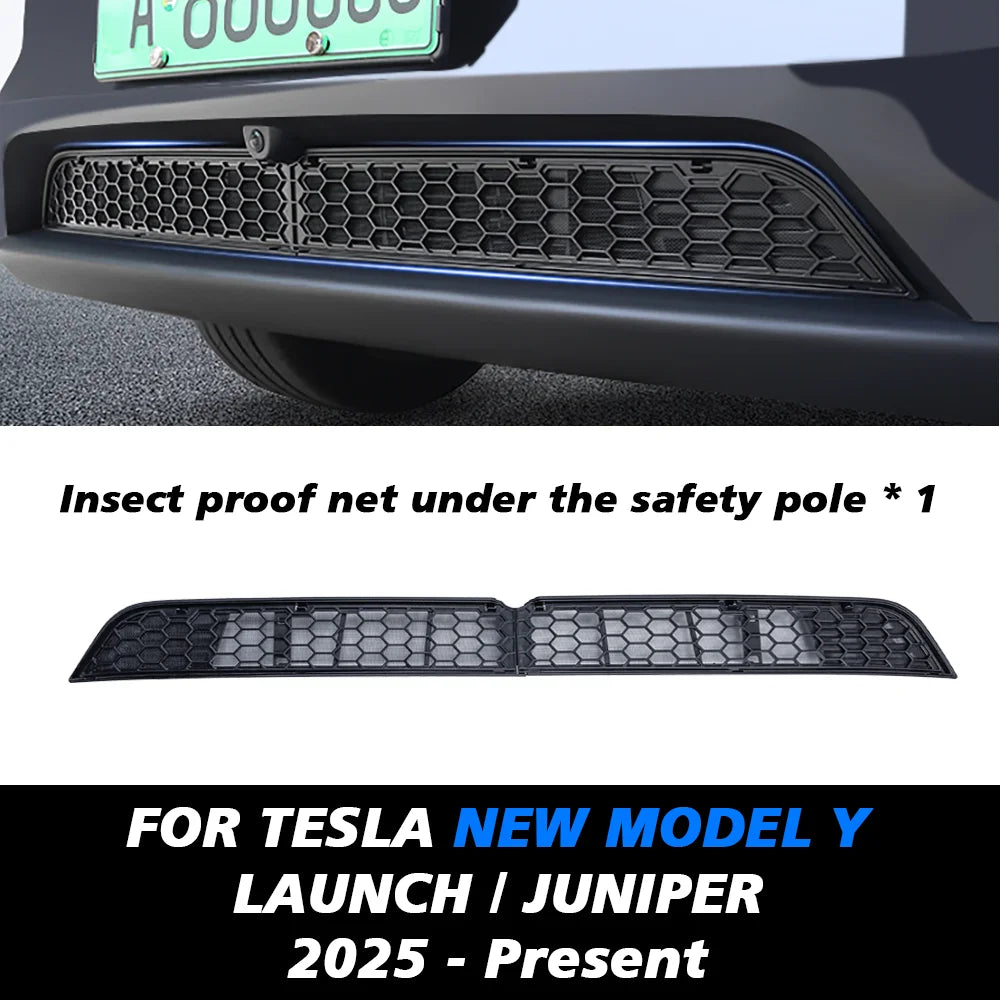 For Tesla New Model Y 2025 Launch Juniper Lower Bumper Anti Insect Net Anti Dust Proof Inner Vent Grille Cover Insect-proof